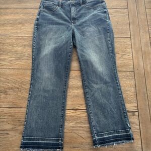 NYDJ Blue Ankle Jeans with Distinctive Hem SIZE 12P